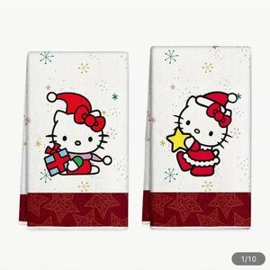 New Hello Kitty Christmas Kitchen Towel Set of 2